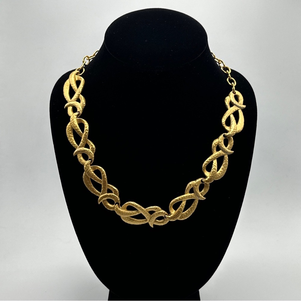 Rare vintage‎ gold plated kenneth lane choker necklace 1970’s #404